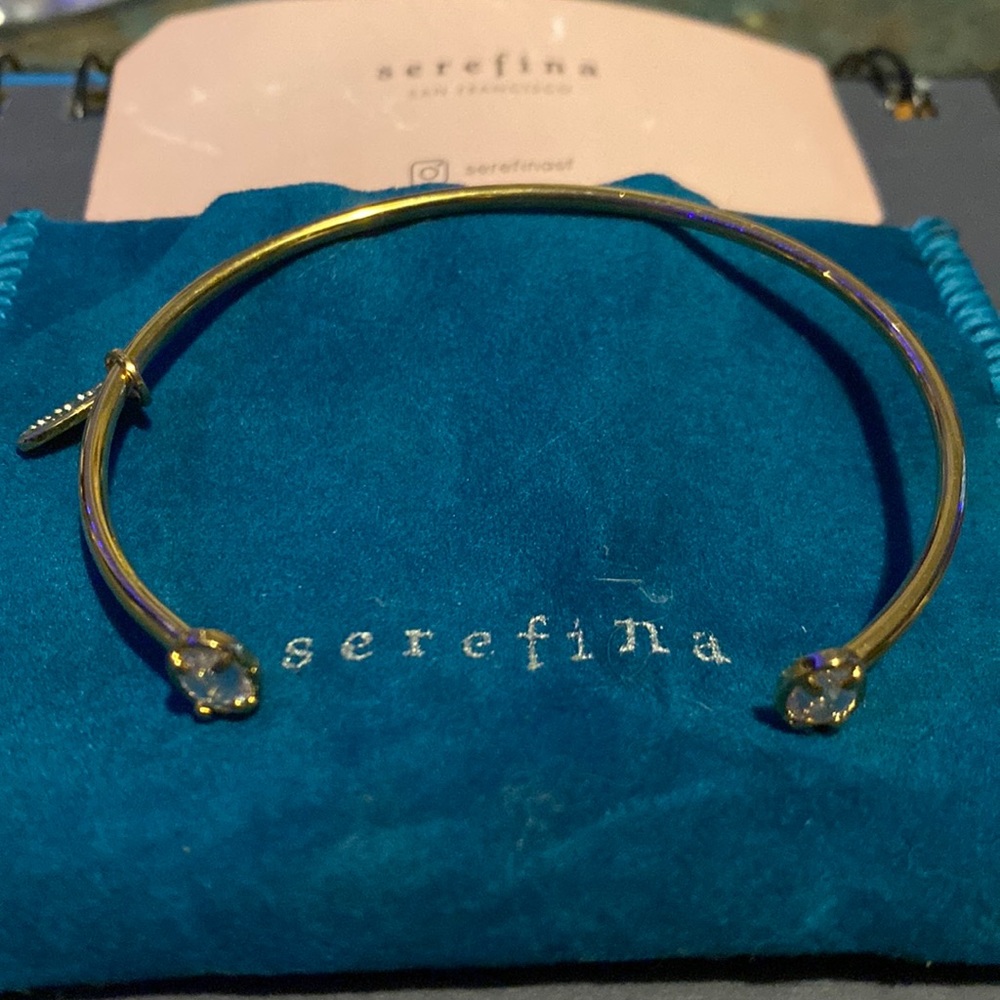 Rose Cut CZ Cuff Bracelet